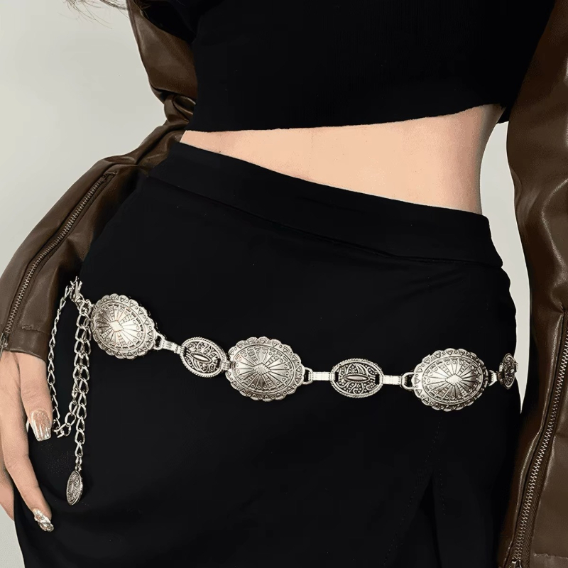 여성용 레트로 보헤미안 에스닉 스타일 고급 실버 메탈  - Ethnic Boho Fashion 리뷰 및 가격