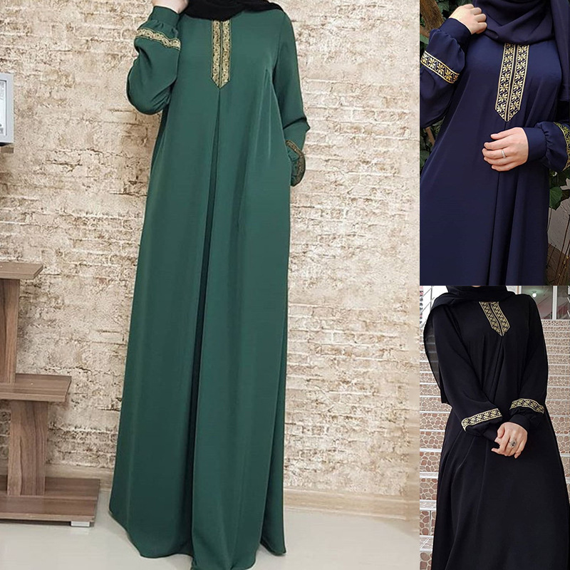이슬람 민족 스타일 인쇄 Abayas 플러스 사이즈 두 - Ethnic Fashion Dubai 리뷰 및 가격