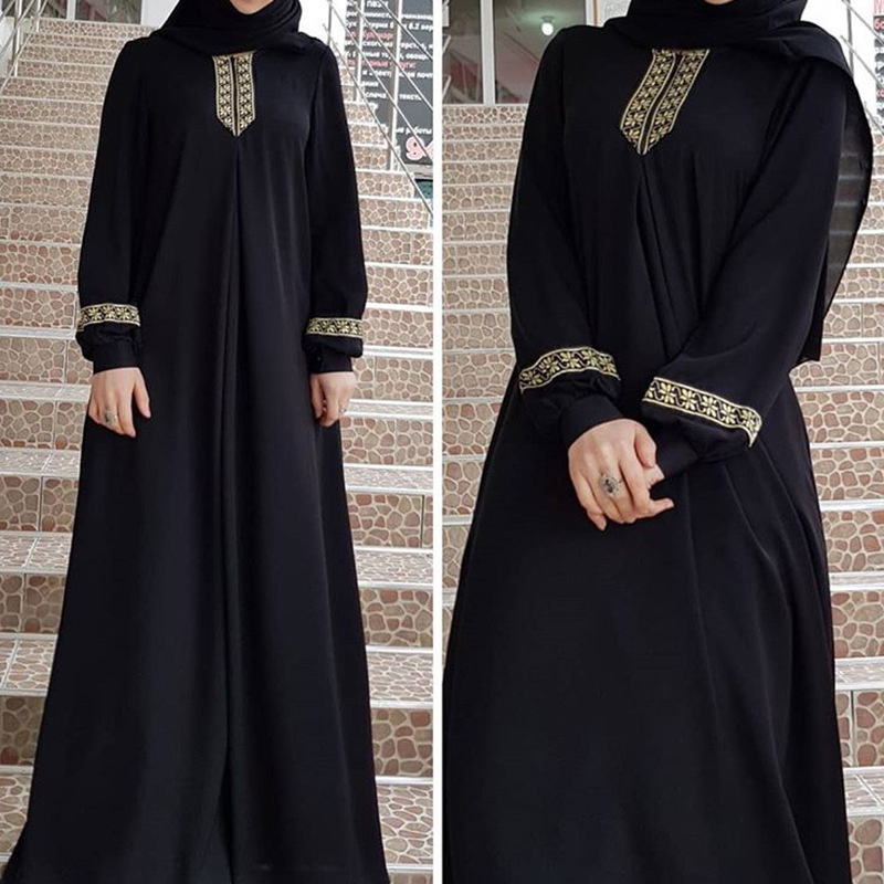 이슬람 민족 스타일 인쇄 Abayas 플러스 사이즈 두 - Ethnic Fashion Dubai 리뷰 및 가격