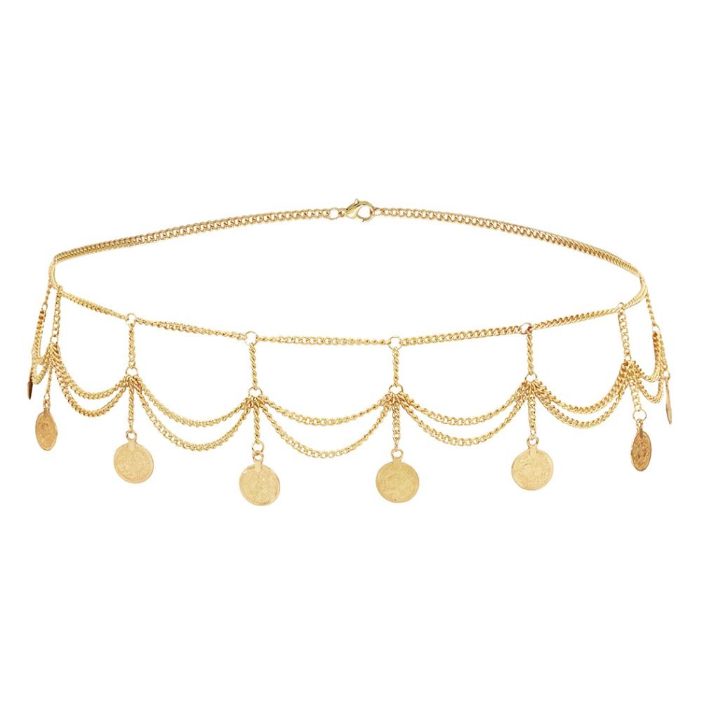 빈티지 코인 펜던트 금속 바디 체인 쥬얼리 보헤미안 스 - Ethnic Boho Fashion 리뷰 및 가격
