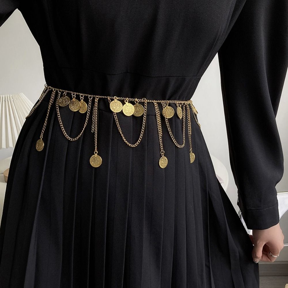빈티지 코인 펜던트 금속 바디 체인 쥬얼리 보헤미안 스 - Ethnic Boho Fashion 리뷰 및 가격