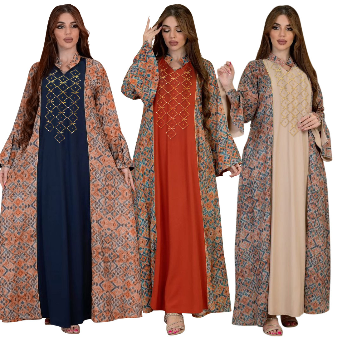 Xqy500264 민족 의상, 세련된 프린트 컬러 블록 - Ethnic Fashion In Dubai 리뷰 및 가격