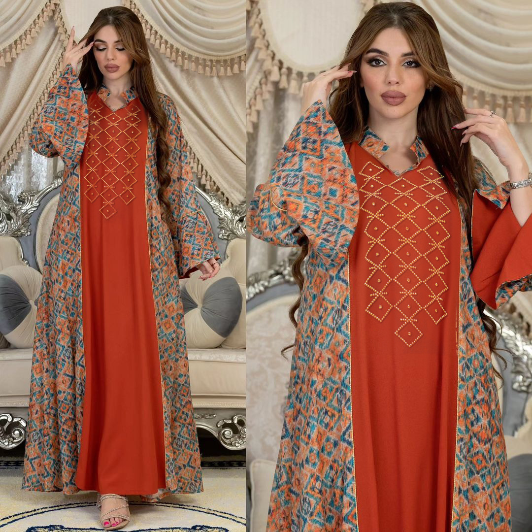Xqy500264 민족 의상, 세련된 프린트 컬러 블록 - Ethnic Fashion In Dubai 리뷰 및 가격