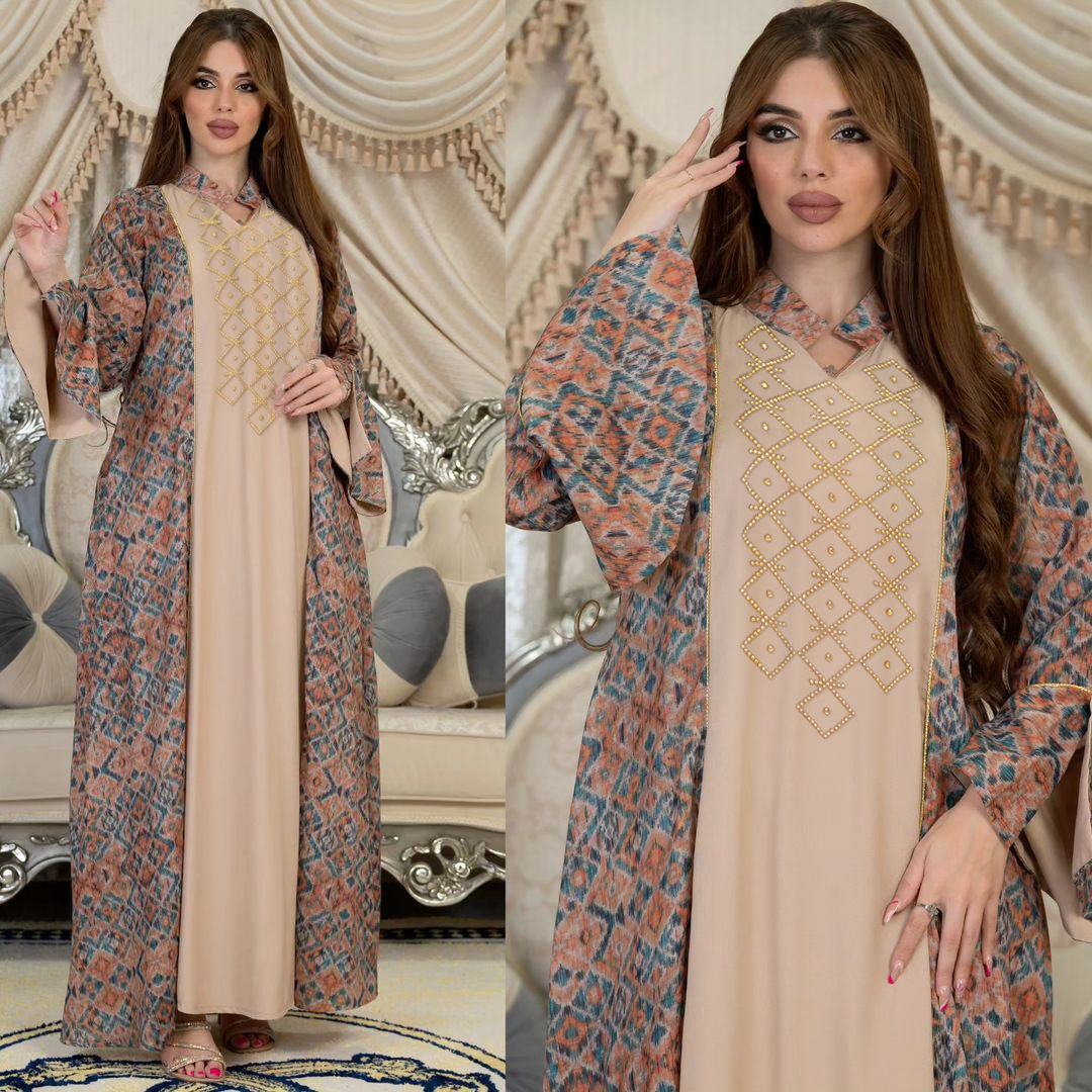 Xqy500264 민족 의상, 세련된 프린트 컬러 블록 - Ethnic Fashion In Dubai 리뷰 및 가격