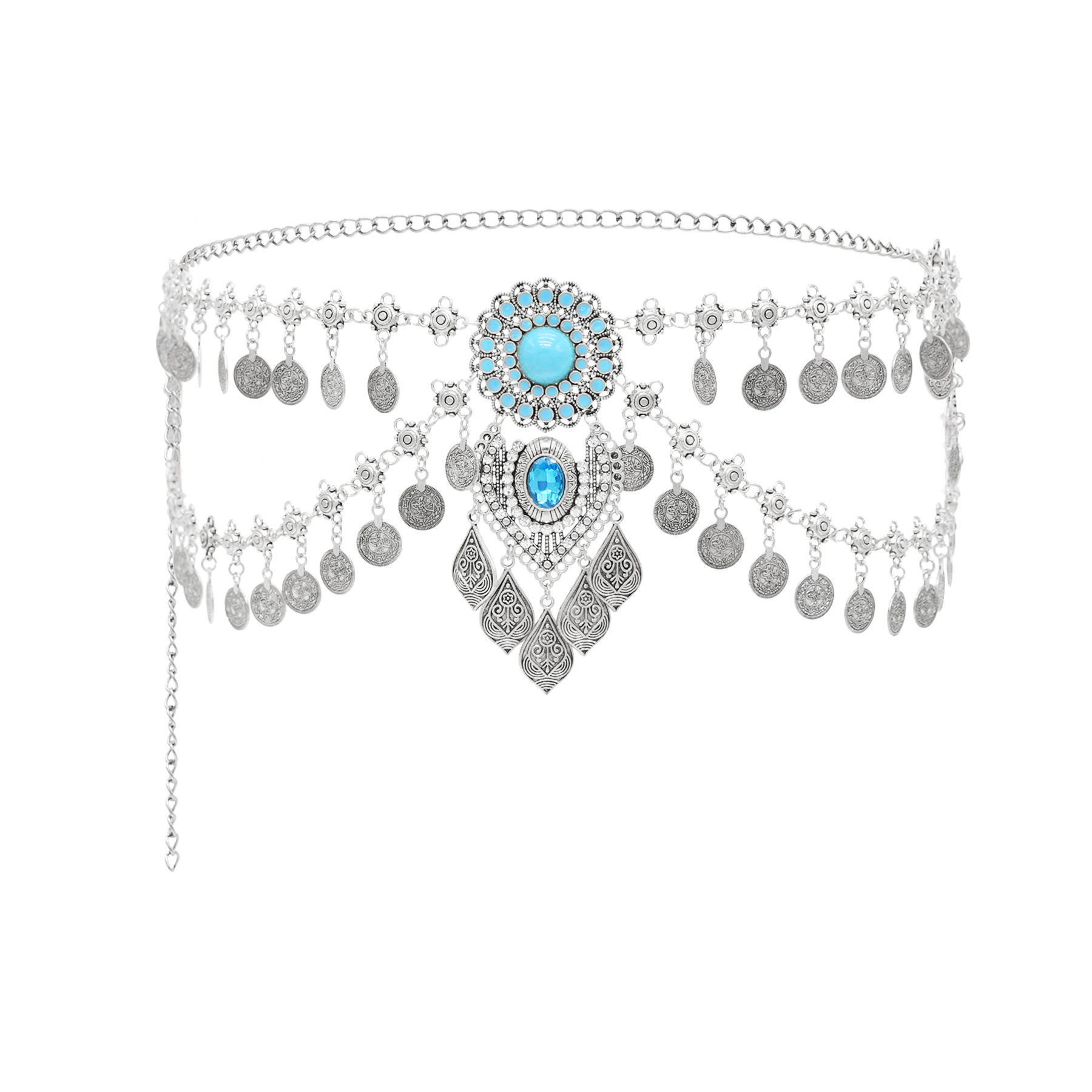 여성을위한 새로운 보헤미안 동전 Tassels 가짜 청 - Ethnic Boho Fashion 리뷰 및 가격