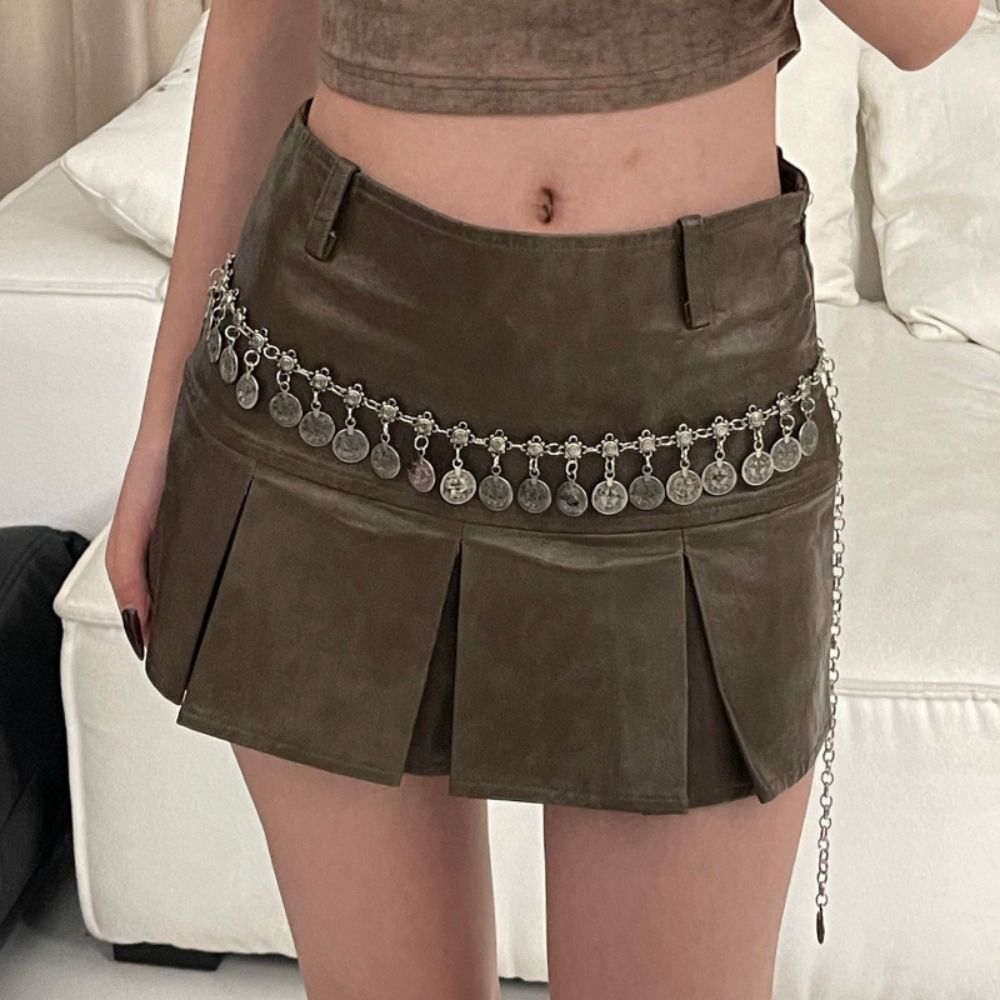 레트로 에스닉 스타일 허리 체인 메탈 실버 보헤미안 다 - Ethnic Boho Fashion 리뷰 및 가격