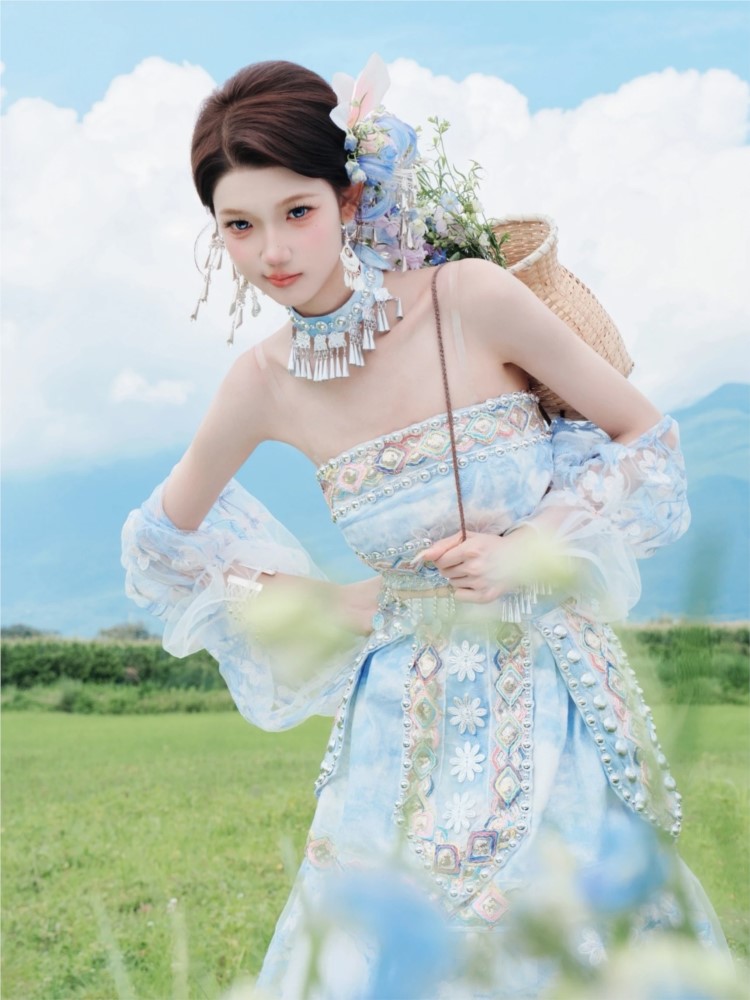 에스닉 스타일의 여성 정장 패션쇼 공연 여행 사진 및  - Ethnic Fashion Shoot 리뷰 및 가격